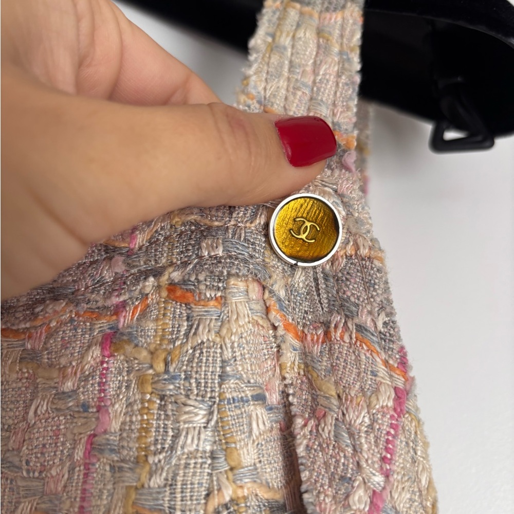 Authentic CHANEL Classic tweed sleeveless dress size 36 - Picture 8 of 16